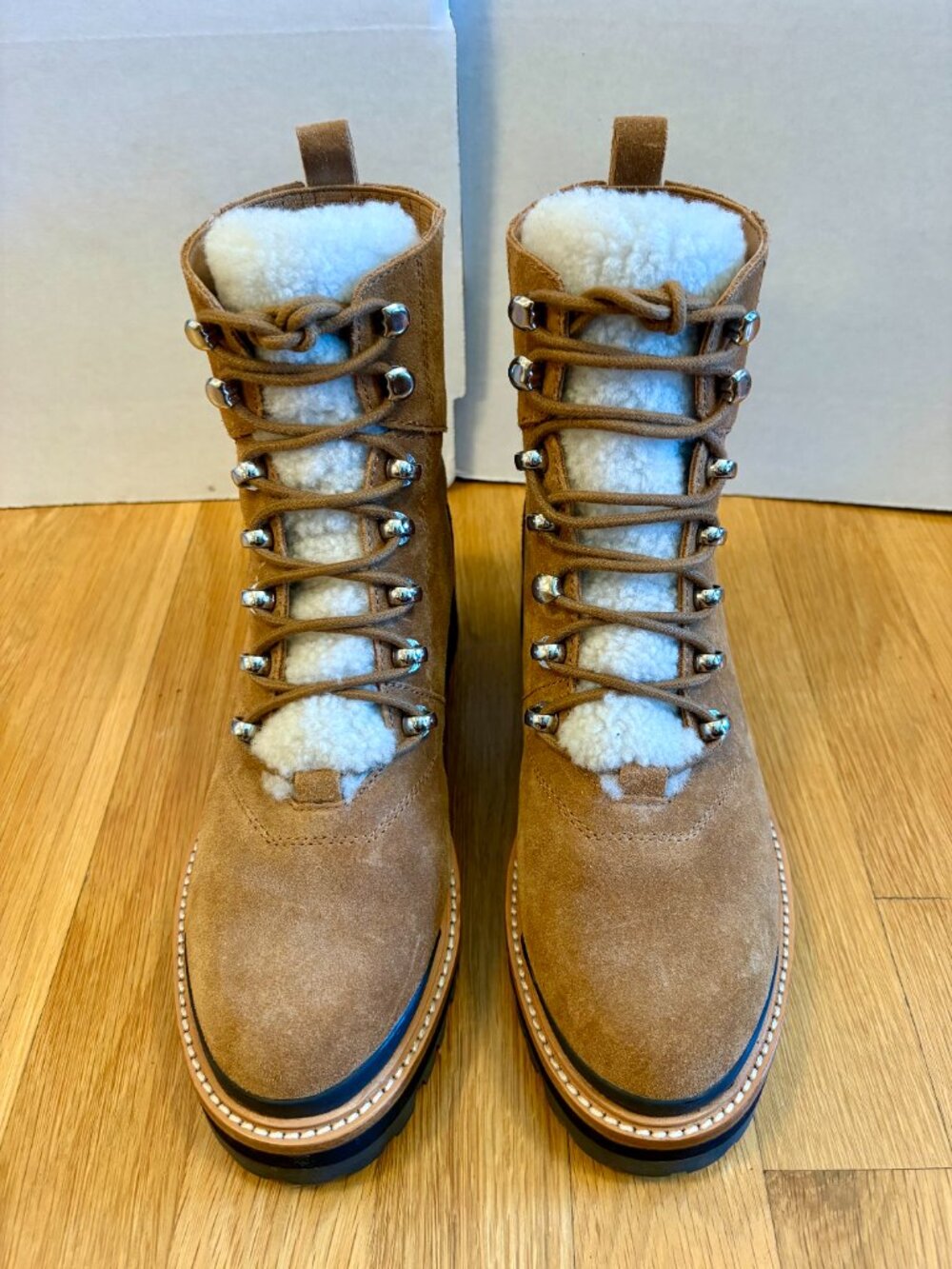 Marc Fisher LTD Izzie Genuine Shearling Lug Sole Boot. Size 7.5